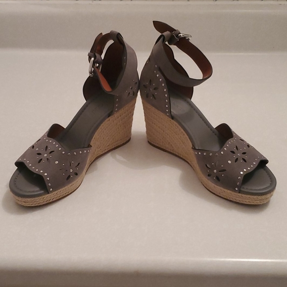 Coach Grey Wedges - Picture 1 of 7